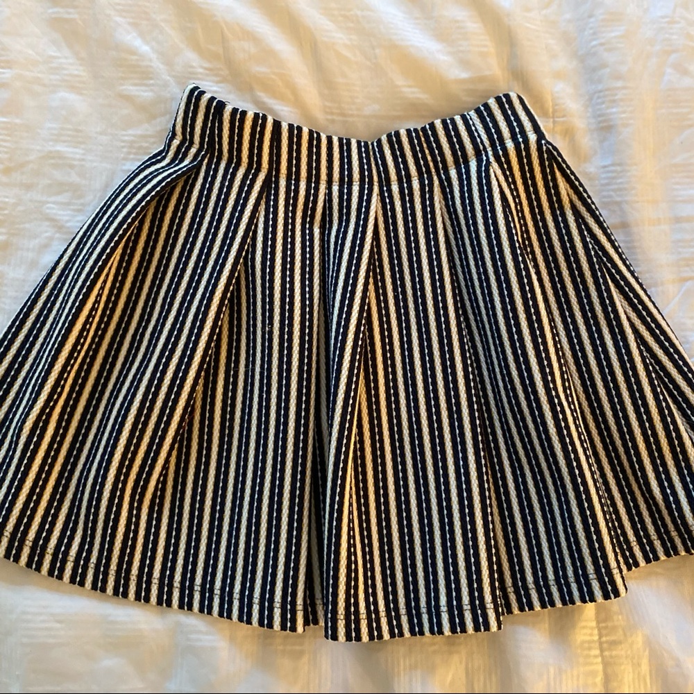 Zara Girls Stripped Pleated Skirt